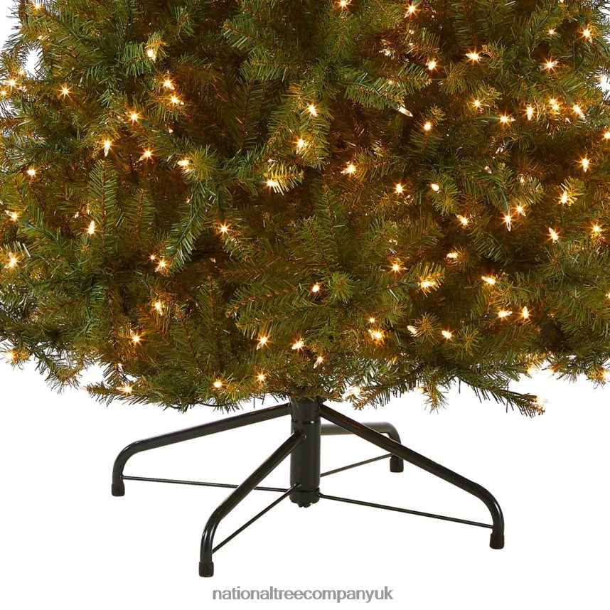 Trees | National Tree Company Pre-Lit Artificial Slim Christmas Tree Green White Lights Includes Stand 65 Feet F2L4F132